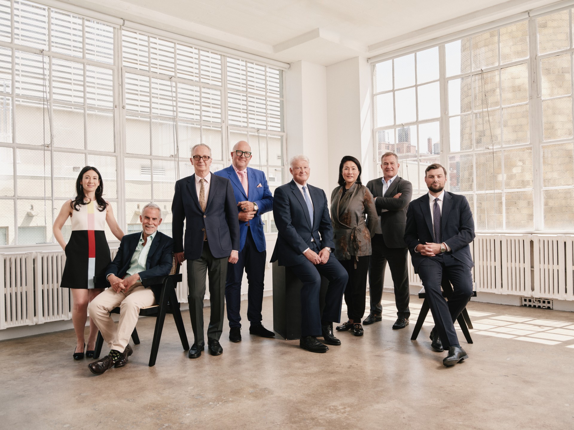 Lisa Layfer, Daryl Wickstrom, Brett Gorvy, Philip Hoffman, Ed Dolman, Patti Wong, Ken Citron, and Alex Dolman